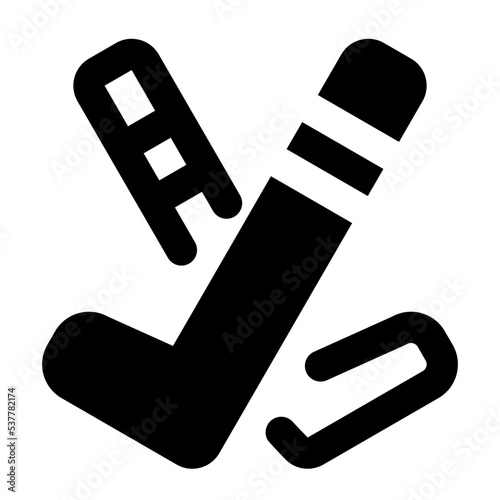 hockey glyph icon