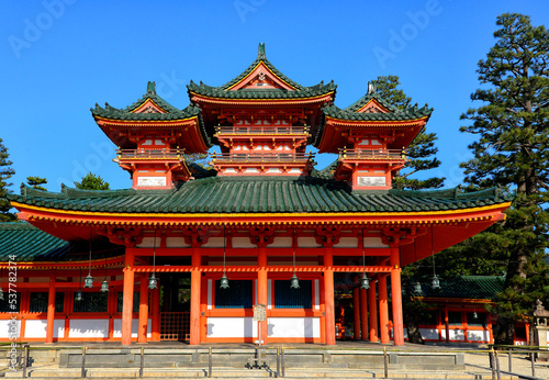 Saky  -ku  Kyoto  Japan  Asia - Heian Shrine - Heian Jingu -  famous Shinto shrine