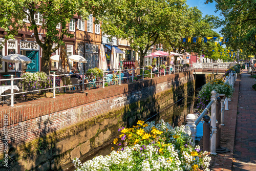 Morgenkaffee am alten Fleth in Buxtehude