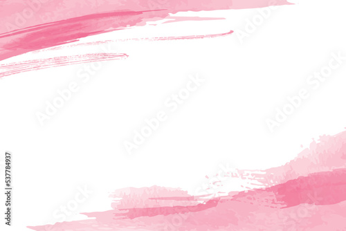 テキスト用の空白がある、水彩風の背景。淡い優しい色合いのベクターイラスト。