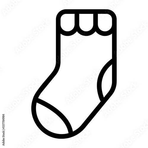socks line icon
