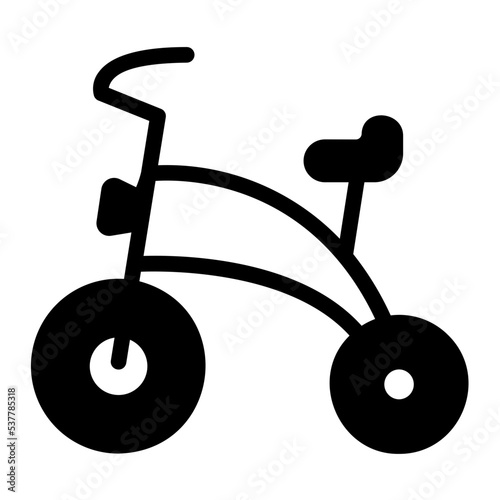 tricycle glyph icon