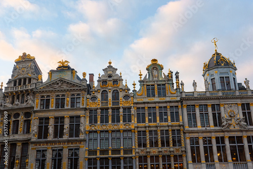 Grand place in Brussels , beautiful square during Chrismas evening in Brussels , Belgium : November 29 , 2019