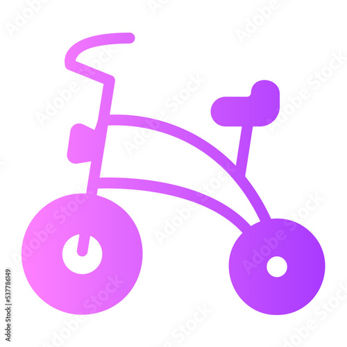 tricycle gradient icon