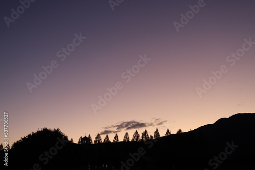 夕暮れ