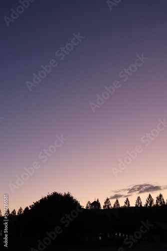 夕暮れ
