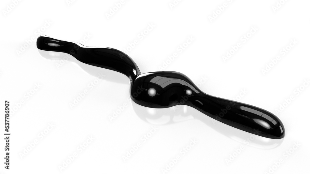 Black Fluid with Reflection Black Fluid with Reflection