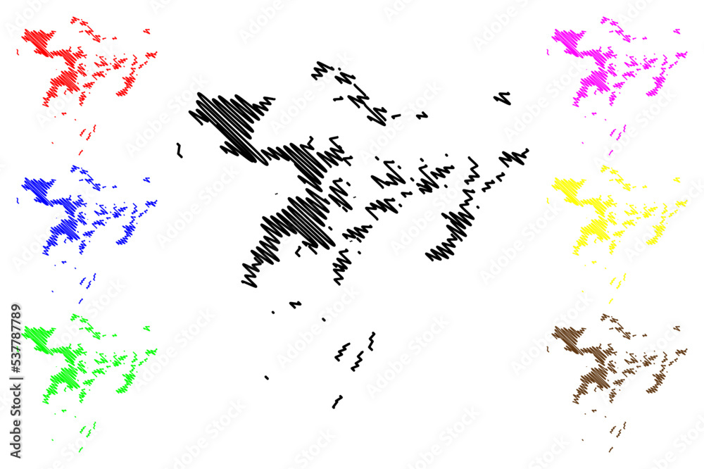 Ssese Islands (Republic of Uganda, Lake Victoria) map vector illustration, scribble sketch Bugala, Bubeke, Bufumira, Bugaba, Bukasa, Lulamba map Ssese Islands (Republic of Uganda, Lake Victoria) map vector illustration, scribble sketch Bugala, Bubeke, Bufumira, Bugaba, Bukasa, Lulamba map