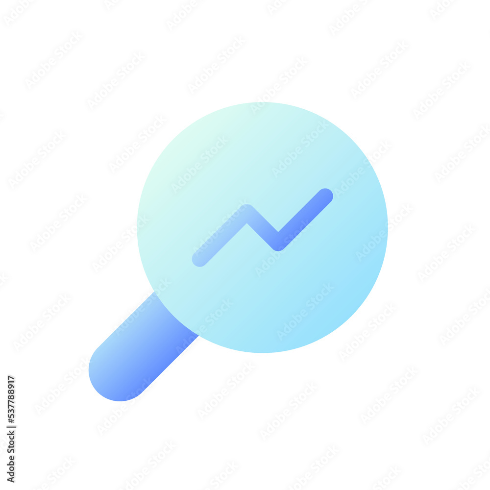 Analytic tool pixel perfect flat gradient two-color ui icon. Online data research. Market studying. Simple filled pictogram. GUI, UX design for mobile application. Vector isolated RGB illustration Analytic tool pixel perfect flat gradient two-color ui icon. Online data research. Market studying. Simple filled pictogram. GUI, UX design for mobile application. Vector isolated RGB illustration