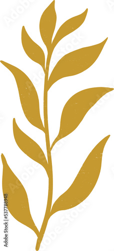 Modern abstract flowers and plants collection 'Blossom'. Abstract flowers