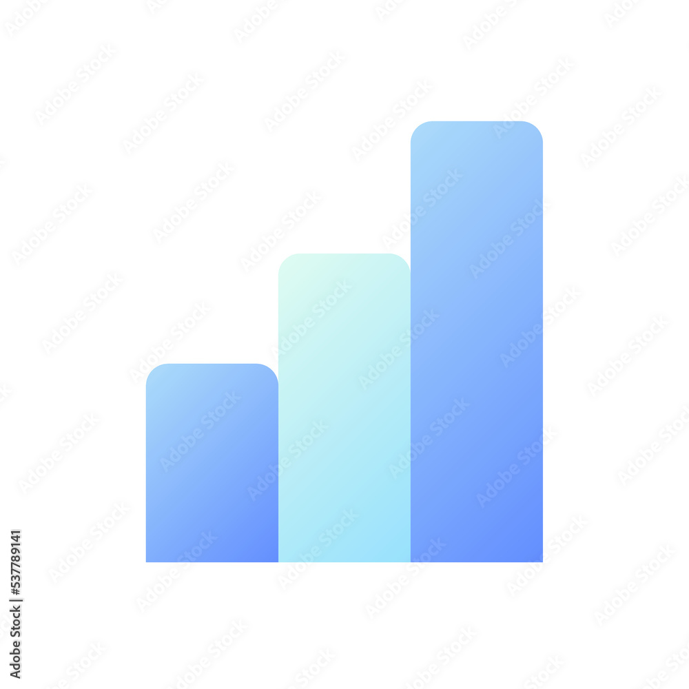 Bar chart pixel perfect flat gradient two-color ui icon. Data visualization tool. Business information. Simple filled pictogram. GUI, UX design for mobile application. Vector isolated RGB illustration Bar chart pixel perfect flat gradient two-color ui icon. Data visualization tool. Business information. Simple filled pictogram. GUI, UX design for mobile application. Vector isolated RGB illustration