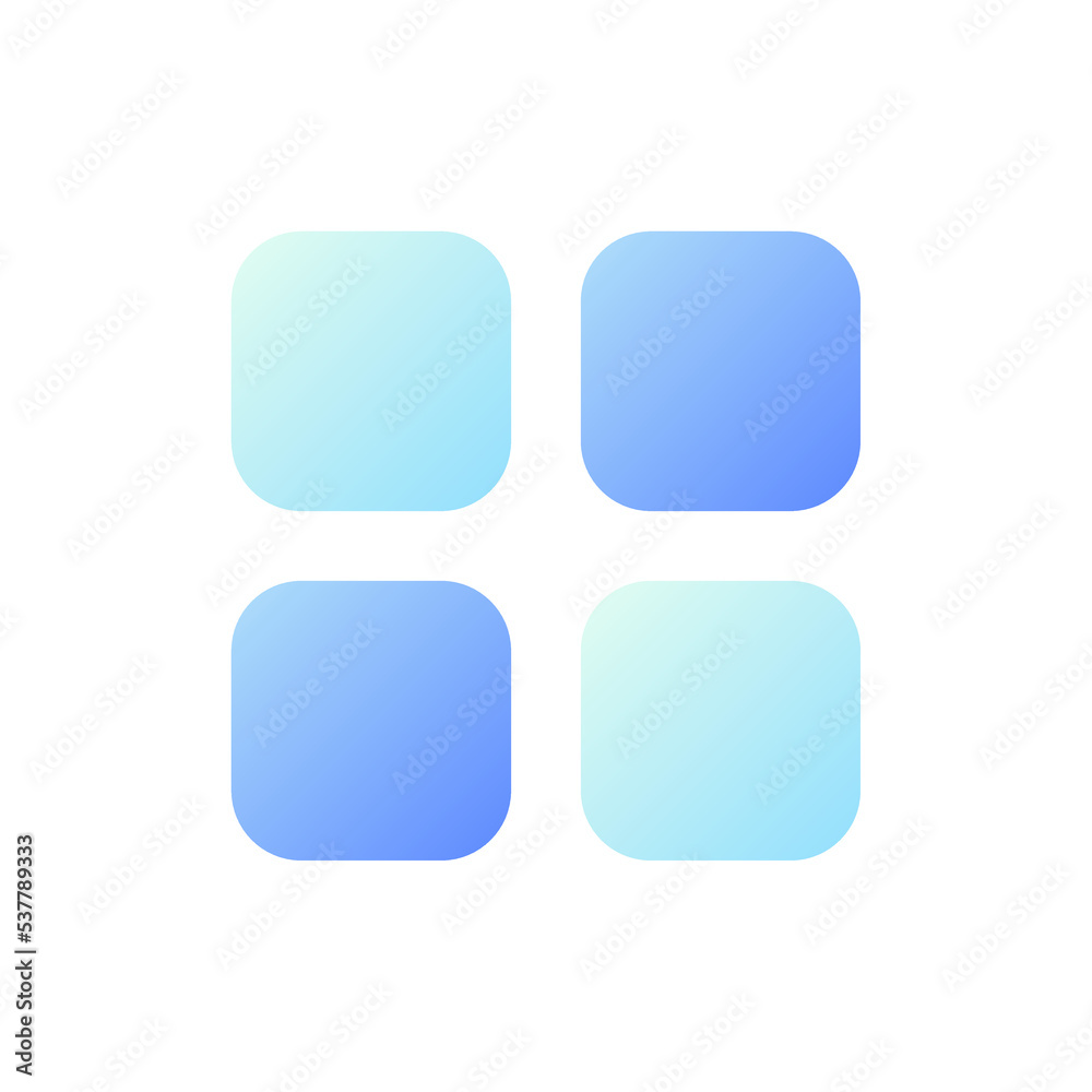 Mobile app menu pixel perfect flat gradient two-color ui icon. Interactive element of phone screen. Simple filled pictogram. GUI, UX design for mobile application. Vector isolated RGB illustration Mobile app menu pixel perfect flat gradient two-color ui icon. Interactive element of phone screen. Simple filled pictogram. GUI, UX design for mobile application. Vector isolated RGB illustration