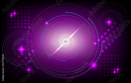 pink and white circle transform effect light background