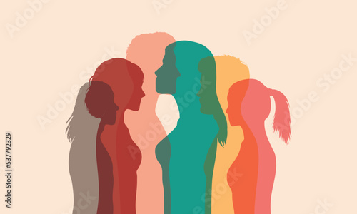 Multiethnic society and friendship. Communities of diverse cultures. People of diverse cultures. The diversity of cultures. Racial equality and anti-racism. 