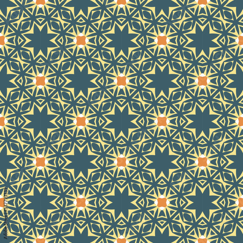 Abstract geometric pattern. A seamless background, vintage texture. 