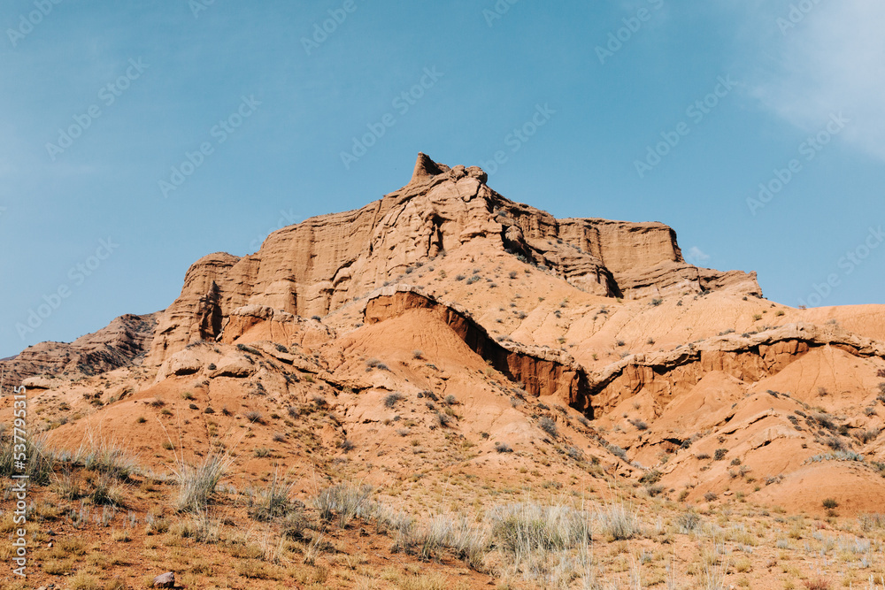 Rock formations on clear day Rock formations on clear day