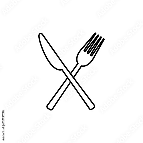 Restaurant icon vector. Catering illustration. Cafe symbol or logo.