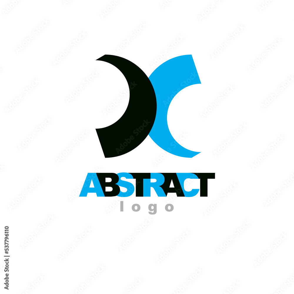 Vector conceptual geometric form can be used as corporate identity abstract symbol. Vector conceptual geometric form can be used as corporate identity abstract symbol.