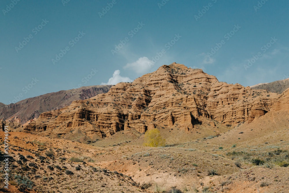 Rock formations on clear day Rock formations on clear day