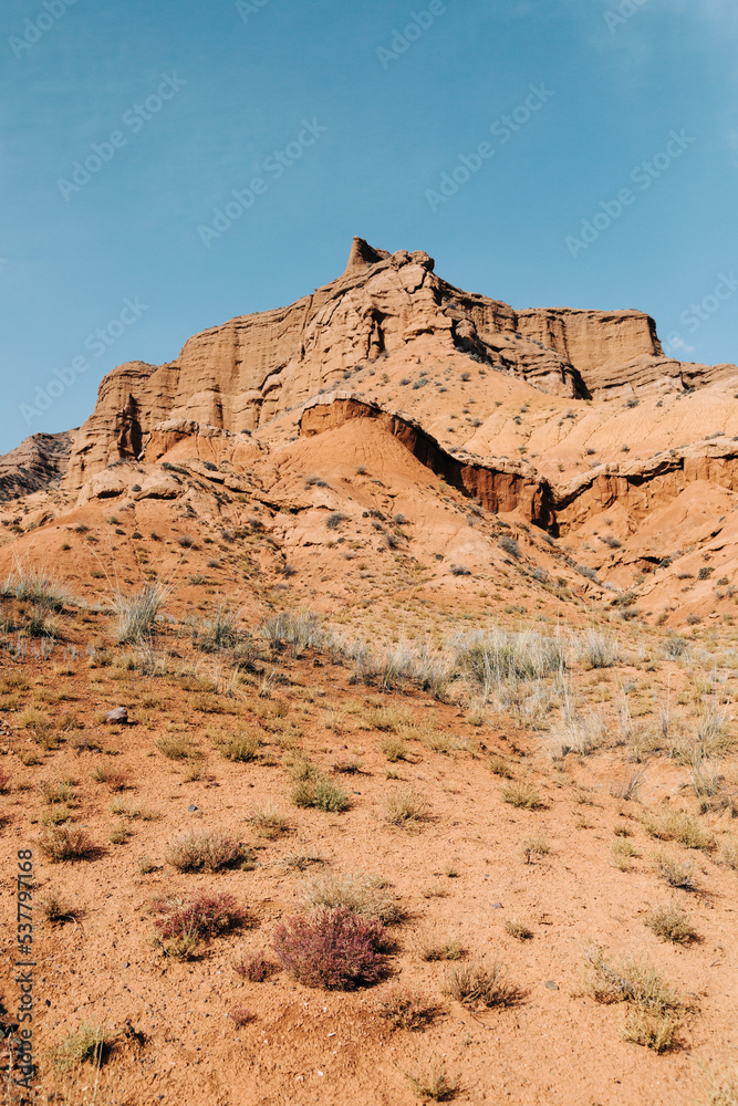Fototapeta premium Rock formations on clear day