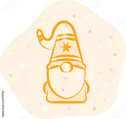Gnome Vector Icon which is suitable for commercial work and easily modify or edit it
