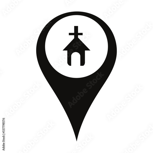 Church pin icon