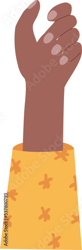 Hand flat icon Holding megaphone Show support