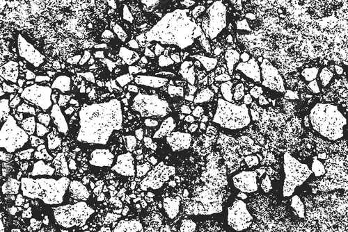 Distressed black texture. Dark grainy texture on white background. Dust overlay textured. Grain noise particles. Wall effect. Grunge design elements. Vector illustration, EPS 10.