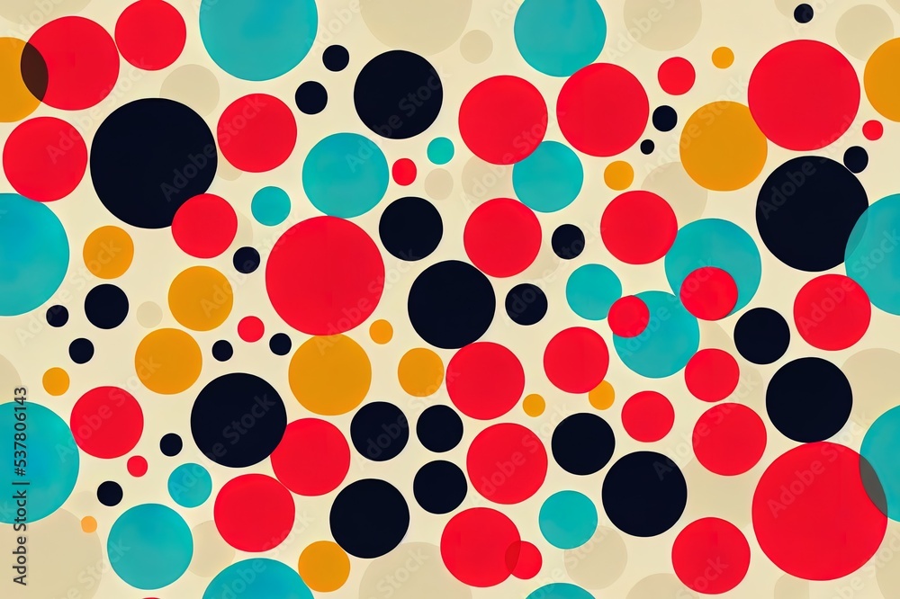 Colorful dot modern abstract print. Creative collage seamless pattern design Colorful dot modern abstract print. Creative collage seamless pattern design