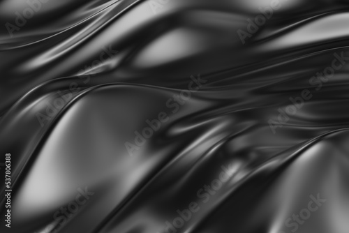 3d abstract background with lines and waves black color theme 01