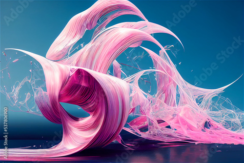 3D rendering of Abstract il...