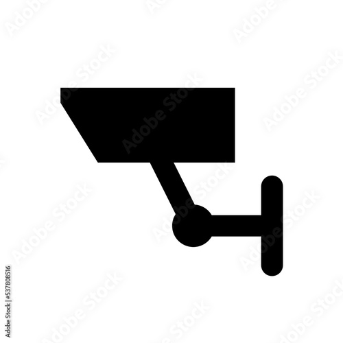 isolated cctv camera silhouette icon