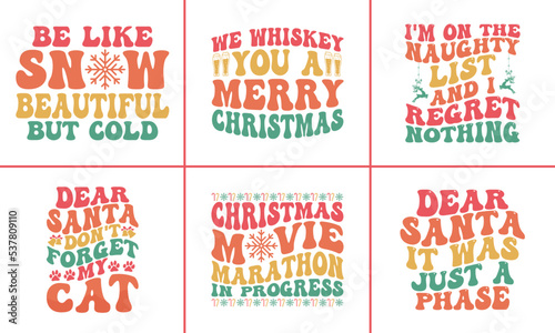 Christmas Trendy T-shirt Design Bundle