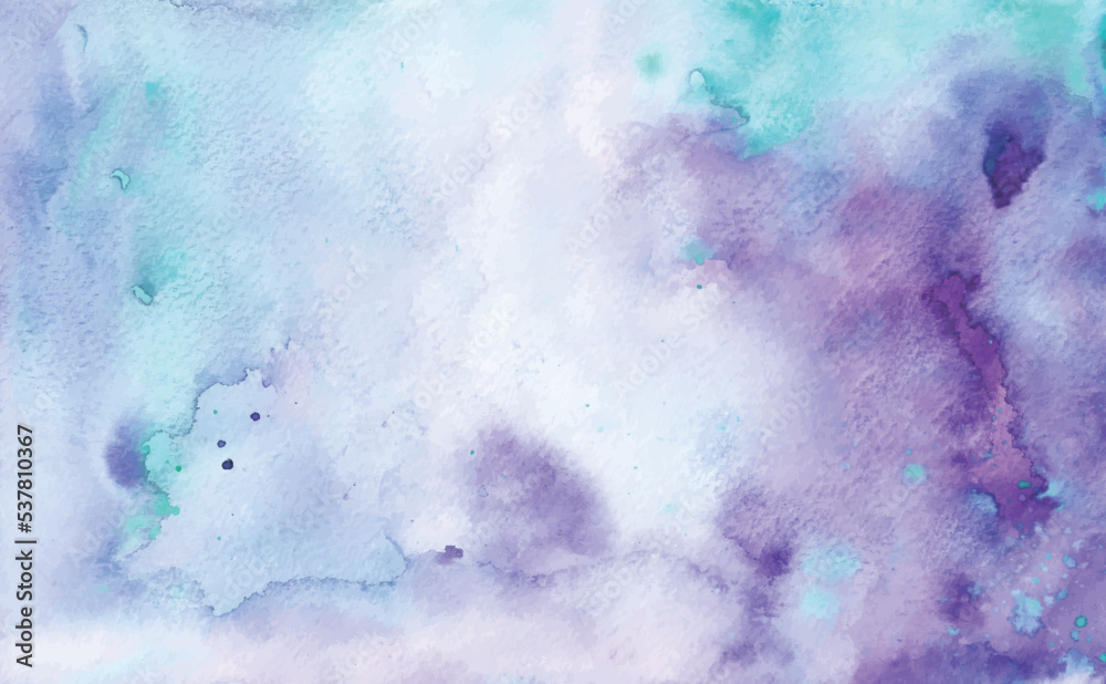 Light purple and tosca colors abstract splash painting