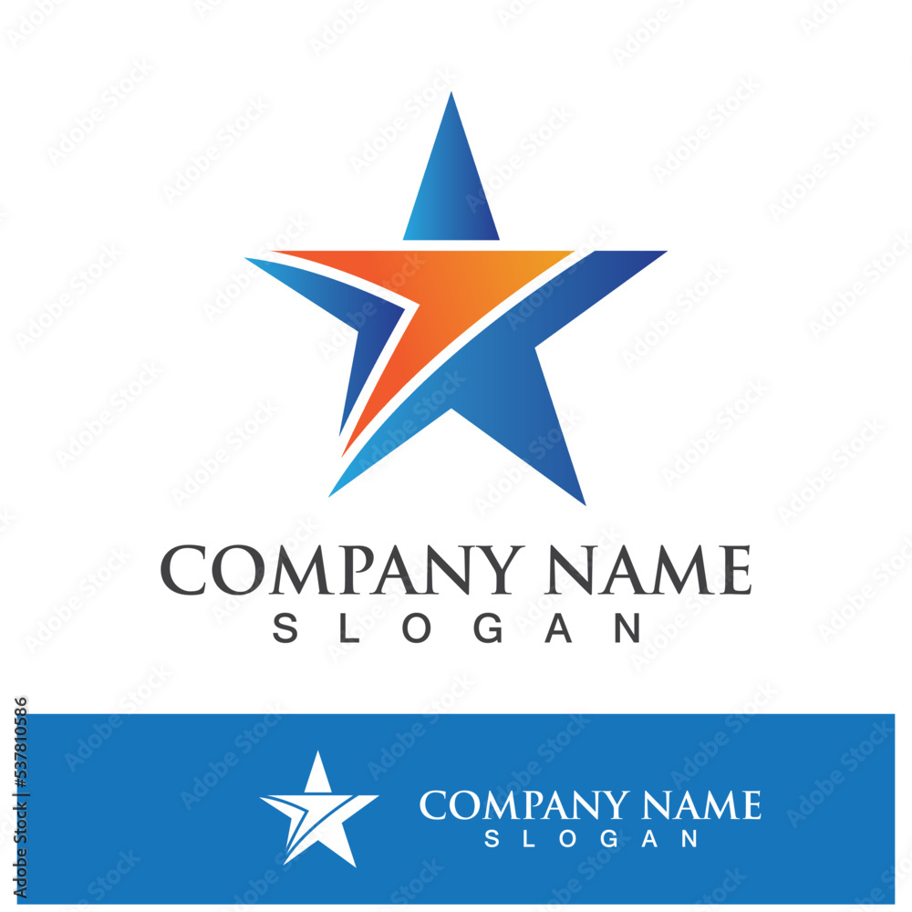 Obraz premium Star logo images illustration