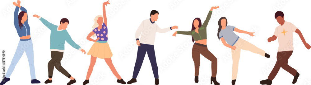 people dancing on white background, isolated vector people dancing on white background, isolated vector