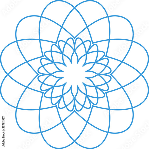 Geometric Circular Arabic Ornament	