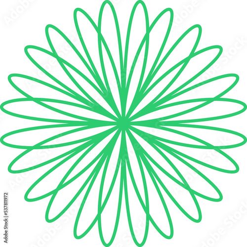 Geometric Circular Arabic Ornament	