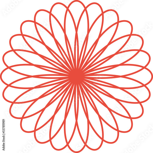 Geometric Circular Arabic Ornament	