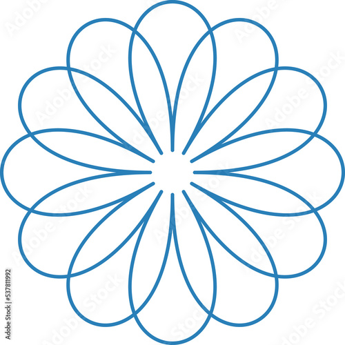 Geometric Circular Arabic Ornament	