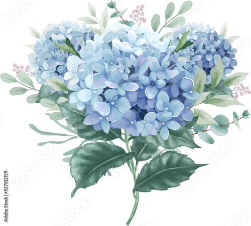 Hydrangea flowers bouquet