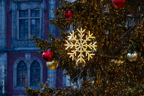 Photography Christmas tree in Prague, Czech Republic