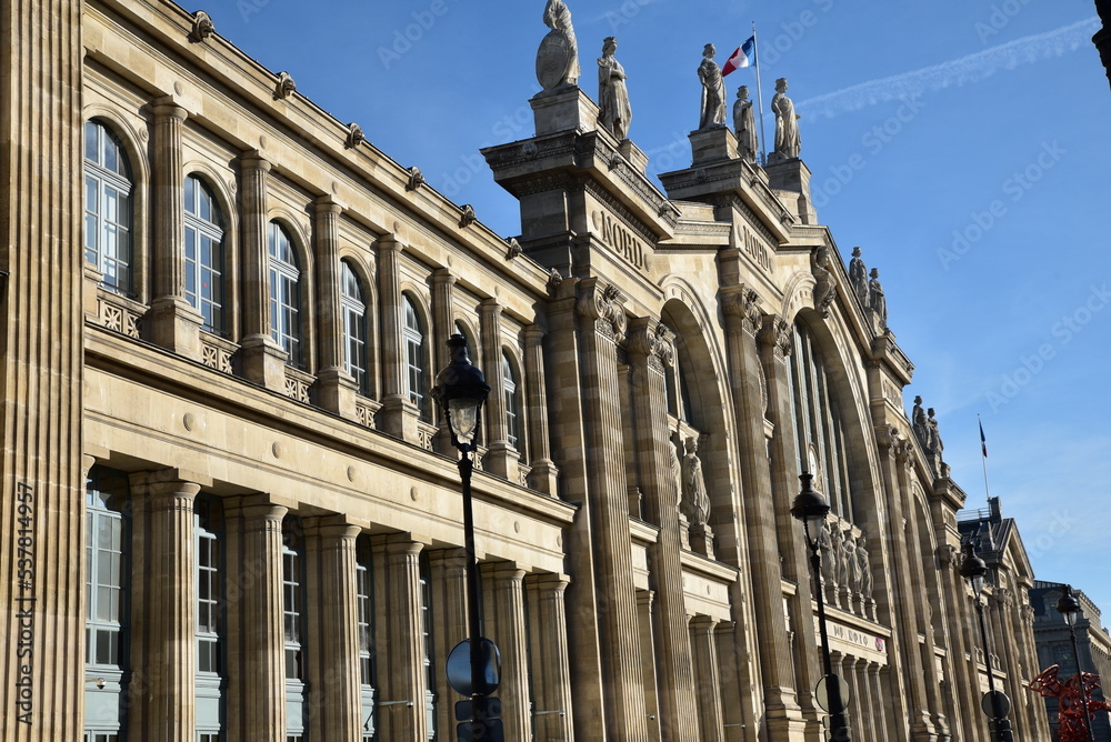 Fototapeta premium Gare du Nord à Paris. France