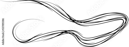 Sketchy Curve Line