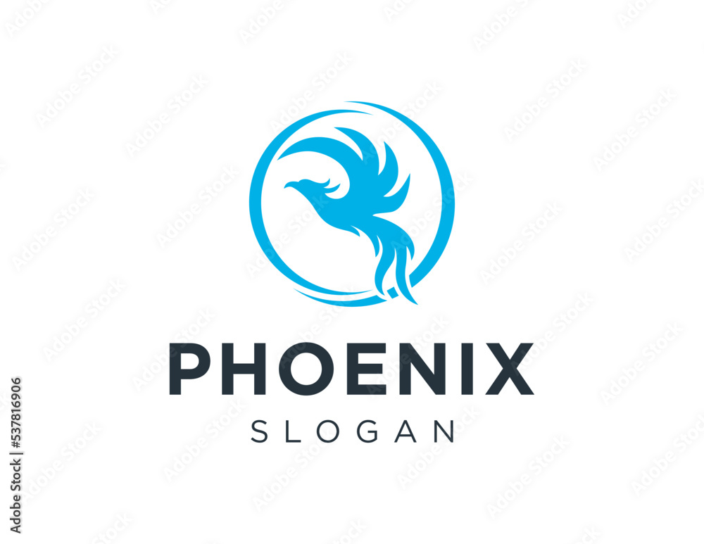 Logo about phoenix on white background. created using the CorelDraw application. Logo about phoenix on white background. created using the CorelDraw application.