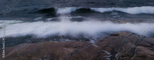 Beautiful landscape of the archipelago in the high coast in north of Sweden