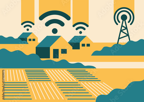 Rural broadband - internet for agriculture photo