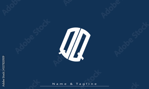 Alphabet letters Initials Monogram logo QQ 