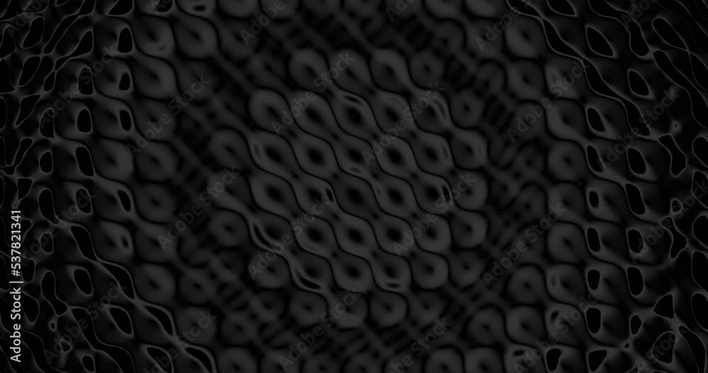 3d render with dark surface with gray and black waves