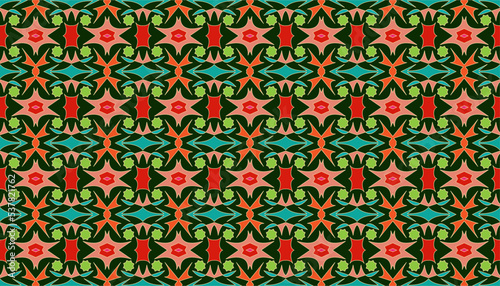  Bohemian summer Sleeveless. Seamless geometric ornamental vector pattern. mandala pattern 